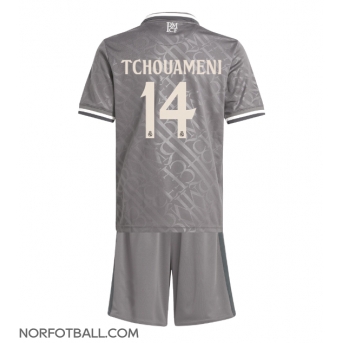 Billige Fotballdrakt Real Madrid Aurelien Tchouameni #14 Replika Tredjedraktsett Barn 2024-25 Kortermet (med bukser)